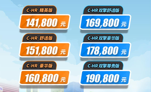 新增2.0L混动版车型 安全配置丰富 全新丰田C-HR上市售14.18万元起