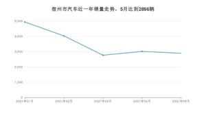 宿州市5月汽车销量 宏光MINI EV排名第一(2021年)
