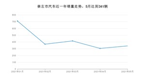 崇左市5月汽车销量数据发布 宏光MINI EV排名第一(2021年)