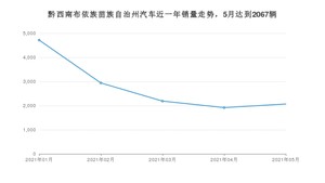 黔西南布依族苗族自治州5月汽车销量数据发布 宏光MINI EV排名第一(2021年)
