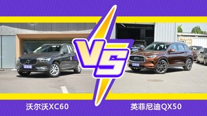 沃尔沃XC60/英菲尼迪QX50全面对比 外观/内饰/动力/油耗/续航/尺寸区别