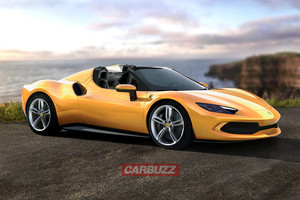 法拉利296 Spider渲染图 296 GTB敞篷版即将到来