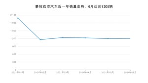 攀枝花市6月汽车销量统计 长安CS75排名第一(2021年)