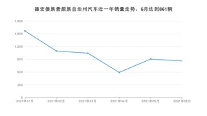 德宏傣族景颇族自治州6月汽车销量数据发布 宏光MINI EV排名第一(2021年)