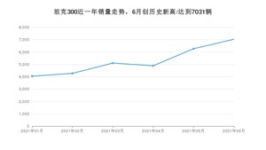 2021年6月坦克300销量及报价 近几月销量走势一览