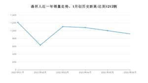 斯巴鲁森林人 2021年6月份销量数据发布 共919台