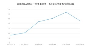 奔驰E级AMG 2021年6月份销量数据发布 共46台