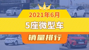 2021年6月5座微型车销量排行榜，奔奔E-Star夺得冠军，第二名差距也太大了 