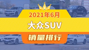 2021年6月大众SUV销量排行榜，途观L夺得冠军，第二名差距也太大了 