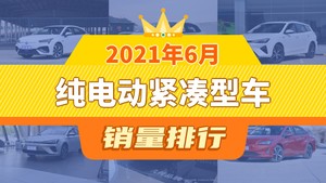 2021年6月纯电动紧凑型车销量排行榜，比亚迪e2位居第二，第一名你绝对想不到