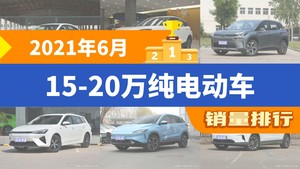 2021年6月15-20万纯电动车销量排行榜，Aion S夺得冠军，第二名差距也太大了 