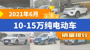 2021年6月10-15万纯电动车销量排行榜，威马EX5屈居第三，欧拉好猫成最大黑马