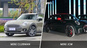 MINI CLUBMAN/MINI JCW全面对比 外观/内饰/动力/油耗/续航/尺寸区别