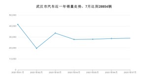 武汉市7月汽车销量 本田CR-V排名第一(2021年)