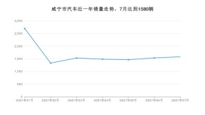 咸宁市7月汽车销量数据发布 福瑞迪排名第一(2021年)