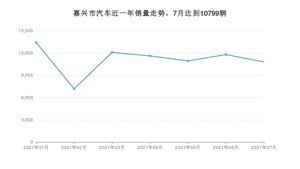 嘉兴市7月汽车销量统计 宏光MINI EV排名第一(2021年)