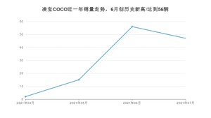 凌宝汽车凌宝COCO 2021年7月份销量数据发布 共47台