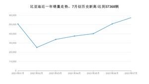 比亚迪 7月份销量怎么样? 众车网权威发布(2021年)