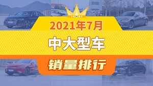 2021年7月中大型车销量排行榜，雷克萨斯ES屈居第三，红旗H9成最大黑马