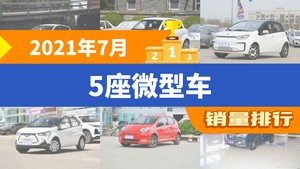 2021年7月5座微型车销量排行榜，欧拉黑猫位居第二，第一名你绝对想不到