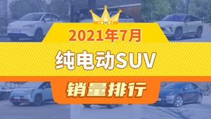 2021年7月纯电动SUV销量排行榜，哪吒V夺得冠军，第二名差距也太大了 