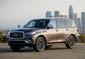 英菲尼迪新款QX80海外亮相 换全新中控大屏