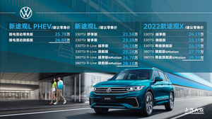 售价区间21.58万元-29.39万元 新途观家族正式上市