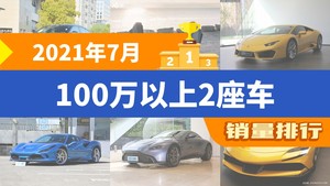 2021年7月100万以上2座车销量排行榜，迈凯伦GT位居第二，第一名你绝对想不到