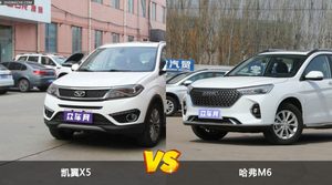 凯翼X5/哈弗M6全面对比 外观/内饰/动力/油耗/续航/尺寸区别