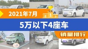 2021年7月5万以下4座车销量排行榜，科莱威CLEVER位居第二，第一名你绝对想不到