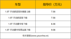 超大空间容纳多布局座椅 生意生活顺滑开启 五菱征程上市售7.58万元起