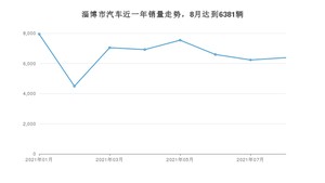 淄博市8月汽车销量数据发布 宏光MINI EV排名第一(2021年)