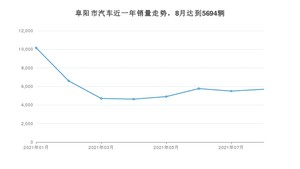 阜阳市8月汽车销量数据发布 宏光MINI EV排名第一(2021年)