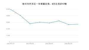 8月宿州市汽车销量情况如何? 宏光MINI EV排名第一(2021年)
