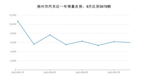 8月柳州市汽车销量情况如何? 宏光MINI EV排名第一(2021年)