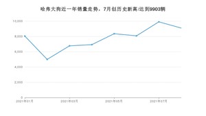 2021年8月哈弗大狗销量多少？ 全国销量分布如何？