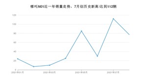 哪吒汽车哪吒N01 2021年8月份销量数据发布 共77台