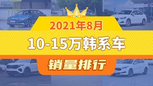 2021年8月10-15万韩系车销量排行榜，伊兰特夺得冠军，第二名差距也太大了 