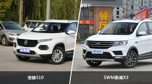 宝骏510和SWM斯威X3怎么选？ 参数/优惠/销量/口碑全面对比