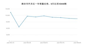 潍坊市9月汽车销量 宏光MINI EV排名第一(2021年)