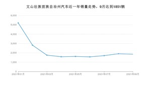 9月文山壮族苗族自治州汽车销量情况如何? 宏光MINI EV排名第一(2021年)