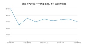 湛江市9月汽车销量数据发布 轩逸排名第一(2021年)