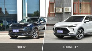 领克02/BEIJING-X7全面对比 外观/内饰/动力/油耗/续航/尺寸区别