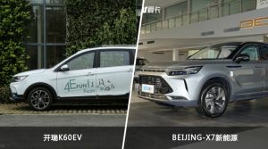 开瑞K60EV和BEIJING-X7新能源怎么选？哪款车的优惠力度更大？