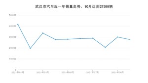 武汉市10月汽车销量 宏光MINI EV排名第一(2021年)