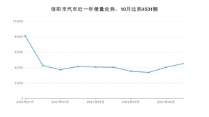 信阳市10月汽车销量 朗逸排名第一(2021年)