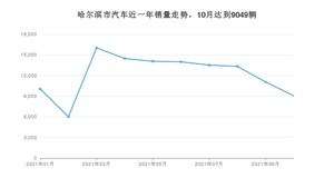 哈尔滨市10月汽车销量统计 RAV4荣放排名第一(2021年)