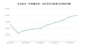 比亚迪销量10月份怎么样? 众车网权威发布(2021年)