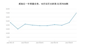 丰田威驰 2021年10月份销量数据发布 共7032台