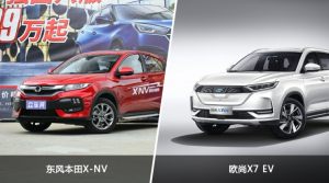买东风本田X-NV还是欧尚X7 EV？哪款车配置更丰富？